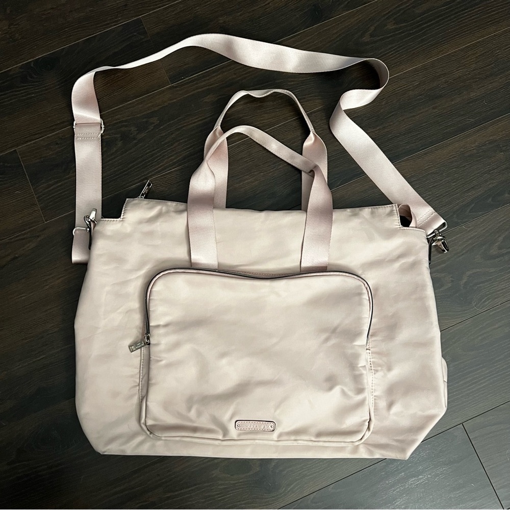 Madden Girl Light Pink Nylon Weekender